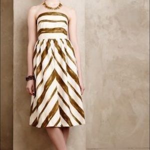 Beautiful ANTHROPOLGIE Paint Stripe Dress